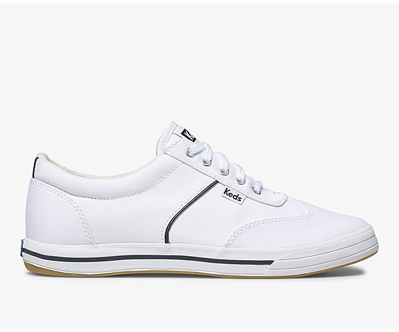 White lace up sales keds